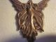 Ornate Art Nouveau Era Copper Winged Fairy Finial Or Finding,  Good Patina Finials photo 1