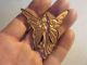Ornate Art Nouveau Era Copper Winged Fairy Finial Or Finding,  Good Patina Finials photo 4