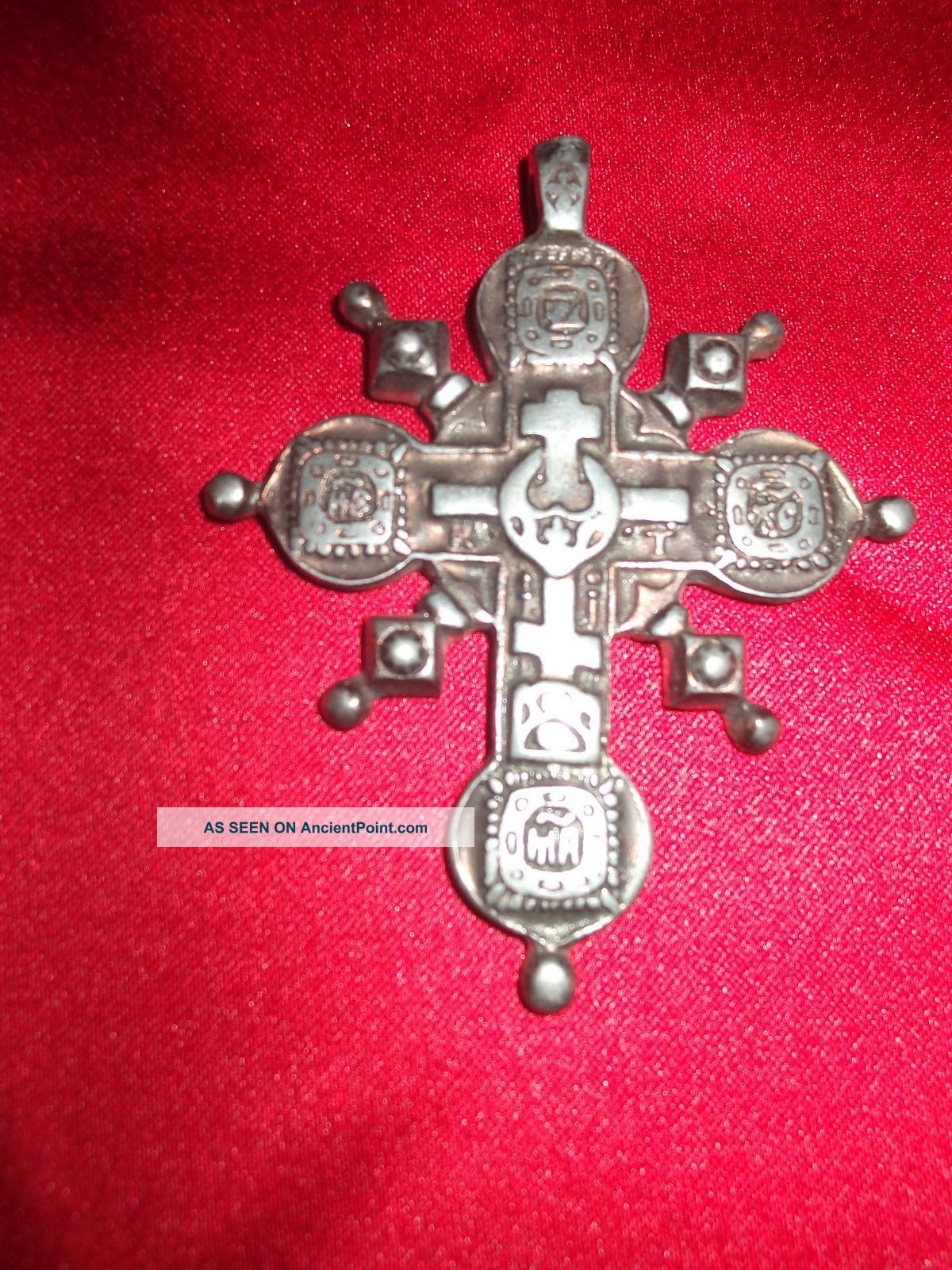 Orthodox Or Byzantine Russian Cross Pendant Hooks & Brackets photo