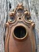 Vintage Old Impressive Antique Bronze Door Knob Backplate By Yale & Towne Door Plates & Backplates photo 1