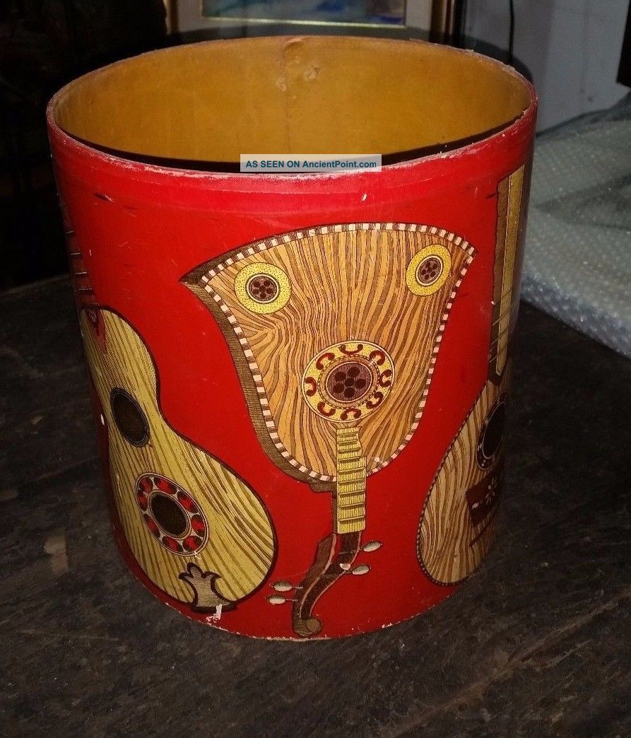 Fornasetti Paper Basket 1950 ' S Rare Found - Hand Painted Other Antiquities photo
