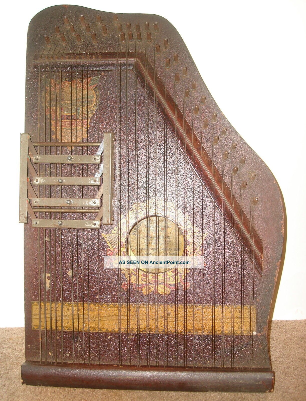 4 Chord Autoharp / Zither Special Panama Model 1915 Pianoette Advertising Co String photo