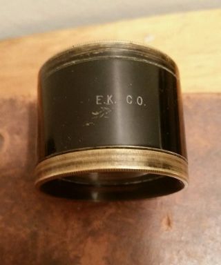 Antique E.  K.  Co Er 1946 Mini Brass Desk / Map Magnifier Lens,  Eastman Kodak, photo