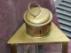 Antique/vintage Rare Brass Wedge Ship ' S Lantern With Patina Nautical Estate Find Lamps & Lighting photo 1
