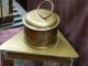 Antique/vintage Rare Brass Wedge Ship ' S Lantern With Patina Nautical Estate Find Lamps & Lighting photo 3