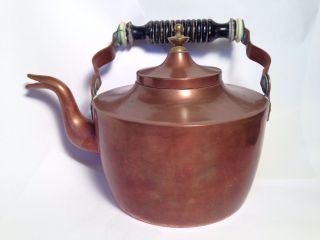 Copper Teapot/kettle,  Oh Largerstedt,  Ab Eskilstuna, . photo