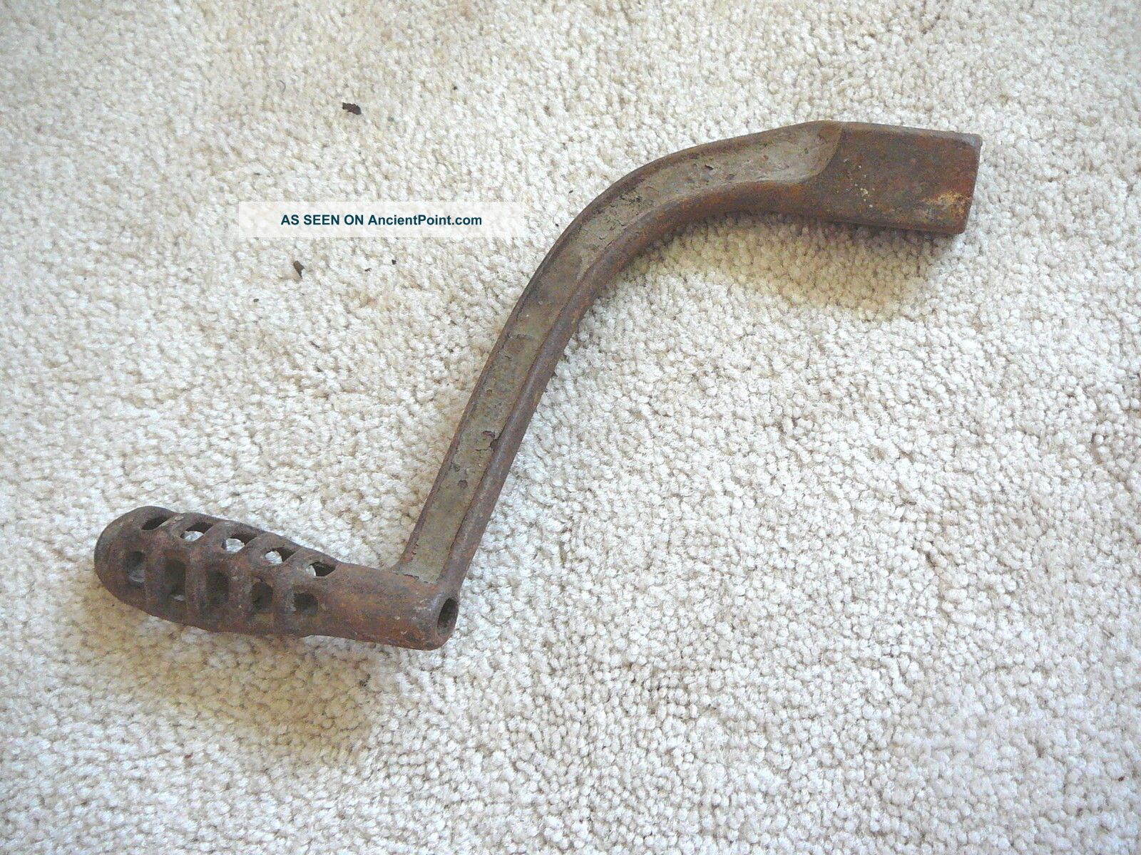 Antique Riverside Ranges Cast Iron Wood Stove Tool Grate Shaker Crank 7 Stoves photo