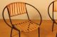 Rare Miniature Mid Century Hoop Chairs 1950s Salesman Samples Iron Mid-Century Modernism photo 3