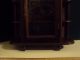 Vintage Wood Small Upright Hanging Showcase Curio Cabinet Glass Doors 2 Shelves Post-1950 photo 2