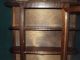 Vintage Wood Small Upright Hanging Showcase Curio Cabinet Glass Doors 2 Shelves Post-1950 photo 6