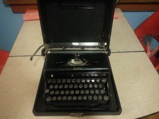 1938 Royal Model O Typewriter With Touch Control photo
