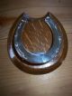 Very Rare Victorian Silver And Oak Horseshoe Desk Paper Clip By Sampson Mordan Other Antique Sterling Silver photo 1