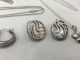 3 Sterling Silver Necklaces W/ Pendants & 3 Pairs Of Earrings 32.  7 Grams Other Antique Sterling Silver photo 2