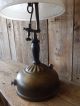Antique Brass Coleman Instant - Lite 8 12 Lamp Vintage Rustic Cabin Decor Light Primitives photo 5