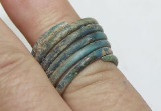 Ancient Viking Twisted Bronze Ring.  You Can Use. photo
