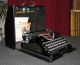 Fabulous Antique Glossy Black Klein Continental Typewriter From1939;.  76years Old Typewriters photo 1