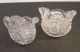 Estate Creamer & Sugar Heavy American Brilliant Cut Glass Scarce Oval Sugar The Americas photo 2