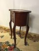 Sewing Stand Antique Flame Mahogany C12pix4size/detail.  Ships $99make Offer 1900-1950 photo 5