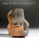Pre Columbian Pottery Female Fertility Figure Head Large Solid Preclassic Mexico The Americas photo 4