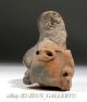 Pre Columbian Pottery Female Fertility Figure Head Large Solid Preclassic Mexico The Americas photo 5