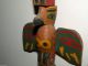 Antique Native American Indian Northwest Coast Wood Totem Sculpture No Res Native American photo 7