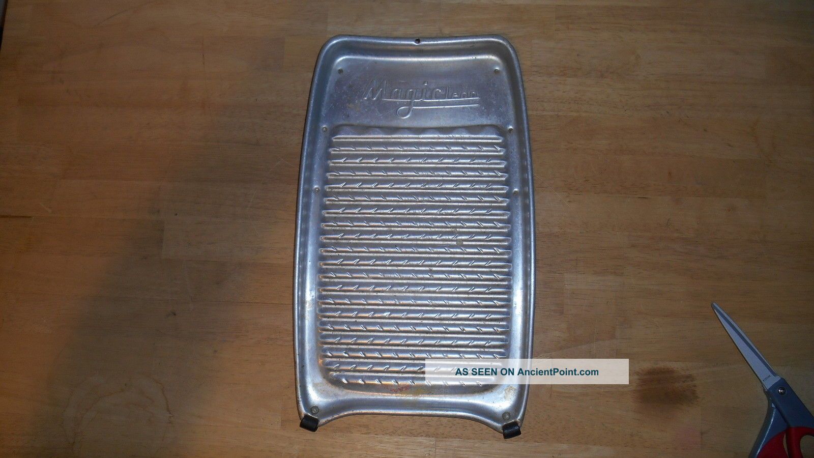 Vintage / Antique Primitive Metal Washboard - Magicclean Primitives photo