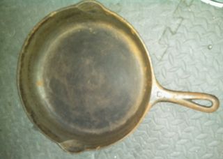 Griswold 9 Cast Iron Skillet Erie Pa.  Smooth Bottom Vintage Frying Pan photo