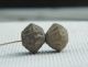 Two (2) Ancient Pre - Columbian Spindle Whorl Beads Hand Etched Peru 600 Ad The Americas photo 9