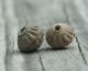 Two (2) Ancient Pre - Columbian Spindle Whorl Beads Hand Etched Peru 600 Ad The Americas photo 3