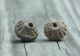Two (2) Ancient Pre - Columbian Spindle Whorl Beads Hand Etched Peru 600 Ad The Americas photo 5