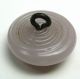 Antique Charmstring Glass Button Scarce Opaque Lavender Color Swirl Back Buttons photo 2