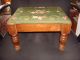 Antique Early To Mid 1900 ' S Needlepoint Footstool 1900-1950 photo 7