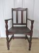 Antique Child ' S Mahogany Slat Back Chair.  Use For Doll Or Bear Display 1900-1950 photo 1