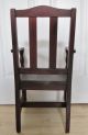 Antique Child ' S Mahogany Slat Back Chair.  Use For Doll Or Bear Display 1900-1950 photo 4