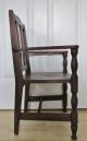 Antique Child ' S Mahogany Slat Back Chair.  Use For Doll Or Bear Display 1900-1950 photo 5