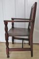 Antique Child ' S Mahogany Slat Back Chair.  Use For Doll Or Bear Display 1900-1950 photo 6