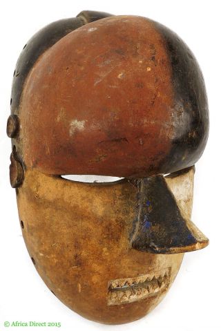 Kumu (komo) Mask With Jagged Teeth Congo Africa photo