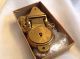 Antique Brass Lock,  Locker,  Trunk W/ Key Eagle Lock Co.  Made In Usa 1900-1950 photo 1