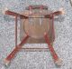 Primitive Industrial Stool Metal Drafting Machinist Shop Steampunk Decor Solid 1900-1950 photo 7