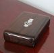 Danish Vintage Hingelberg Rose Wood Box With Silver Inlay.  Owl.  Rare 1960s. Boxes photo 1