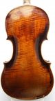 Old Antique German Violin With Great One Piece Back - String photo 2