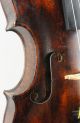 Old Antique German Violin With Great One Piece Back - String photo 6