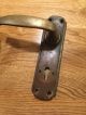 Victorian Front Back Door Solid Brass Lock Handles Antique Old Period Metal Door Bells & Knockers photo 2