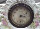 Antique Small Porcelain Haven Key - Wound Clock - Pink Flowers Locks & Keys photo 1