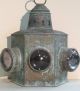 Nautical Antique Ship Lamp Vintage Boat Lantern Bow Lamp Brass With Three Lenses Other Maritime Antiques photo 5