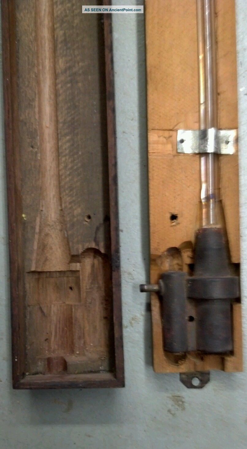 Rare 19th Century Stick Charles Wilder Barometer Woodruffs Pat.  June 5 1860 Barometers photo