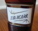 Antique Amber Label Under Glass Soda Bicarbonate Apothecary Bottle Bottles & Jars photo 2