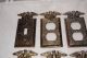 Vintage Solid Hammered Brass 5 Outlet 1 Switch Cover Federal American Eagle Mark Switch Plates & Outlet Covers photo 1