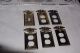 Vintage Solid Hammered Brass 5 Outlet 1 Switch Cover Federal American Eagle Mark Switch Plates & Outlet Covers photo 4