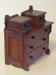 Antique Wood Dresser Chest Salesman Sample Doll Furniture Childs Toy Very Old 1800-1899 photo 2